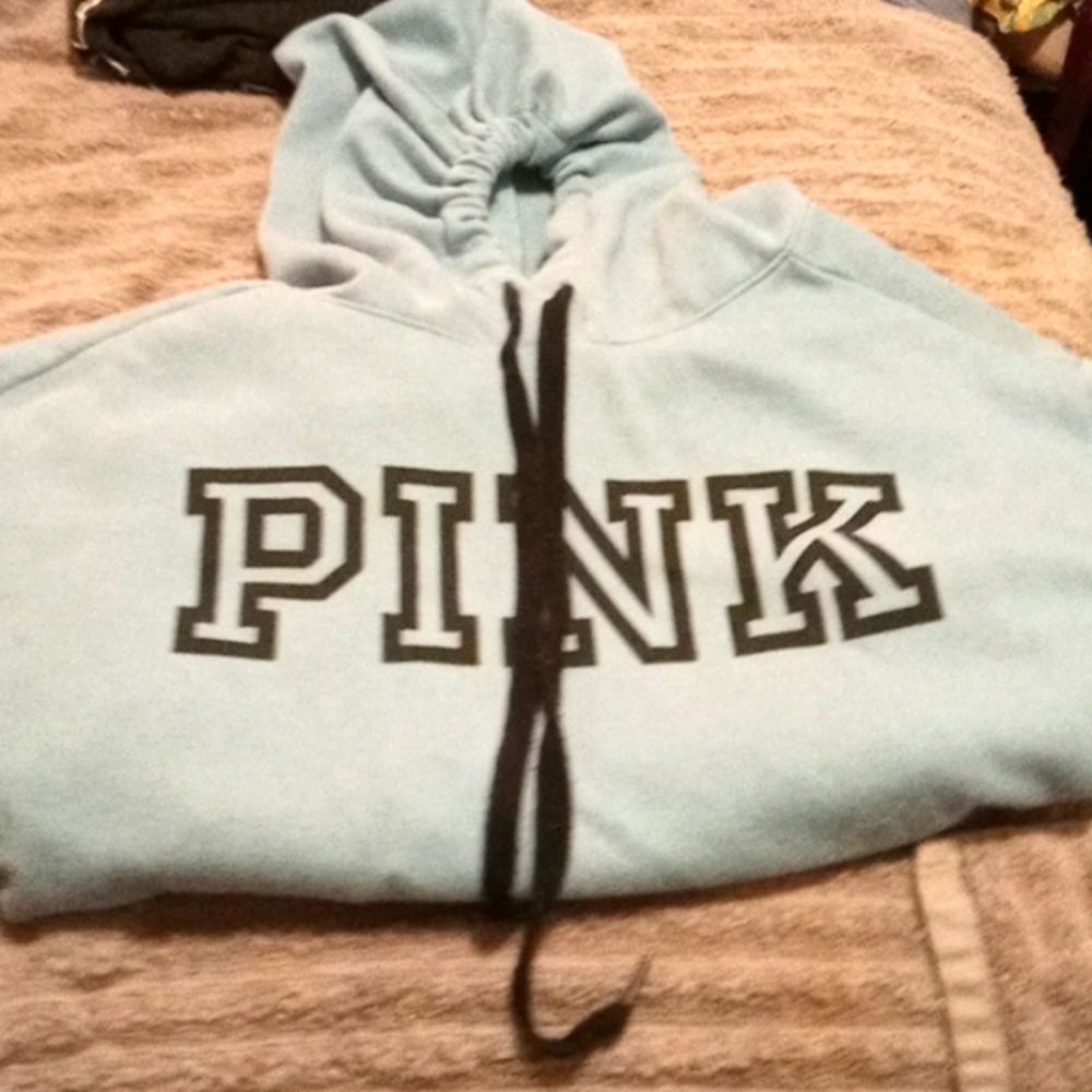 Baby Blue Hoodie by PINK